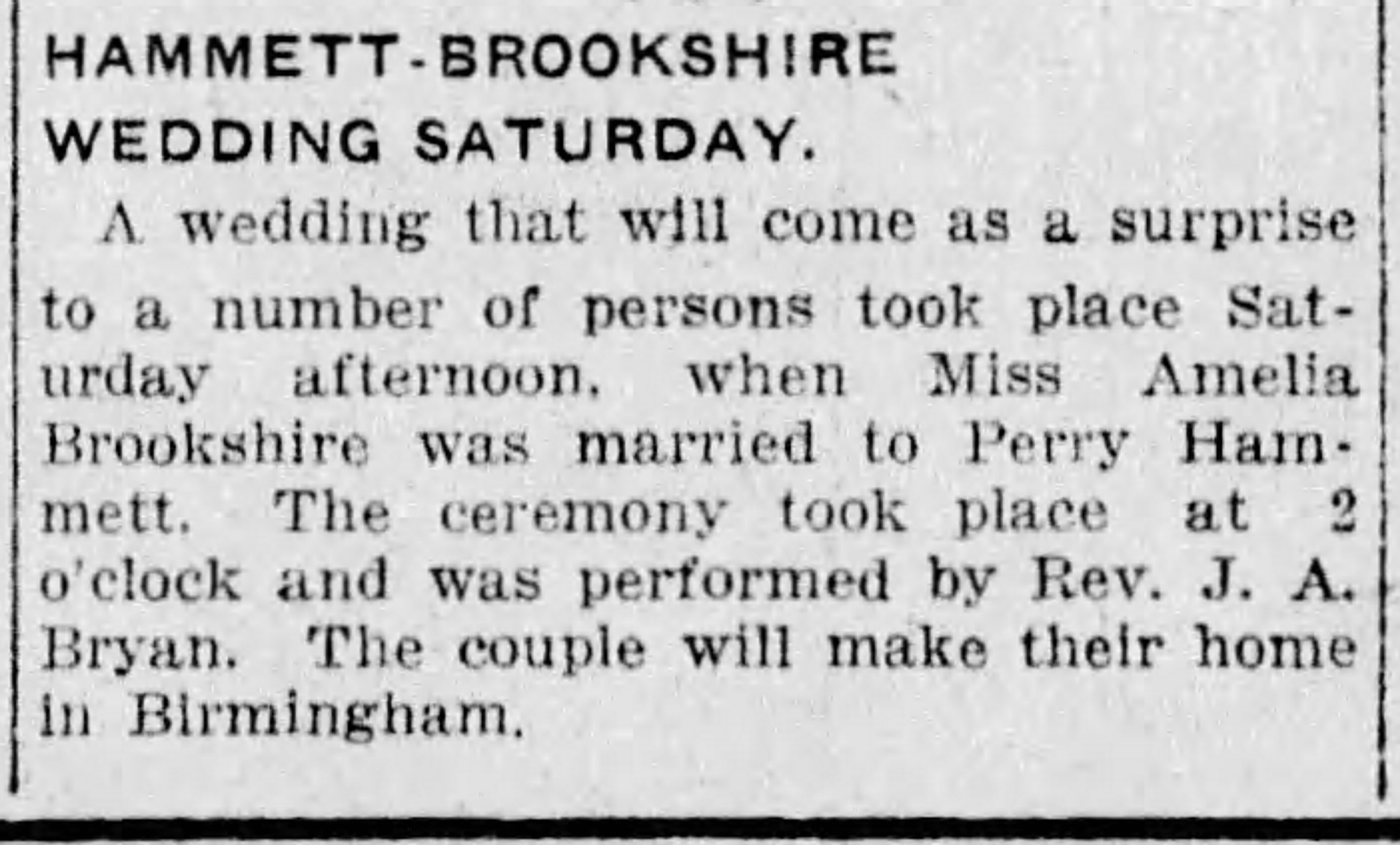 Ameilia Brookshire-Perry Hammett